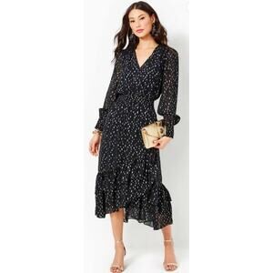 Lilly Pulitzer Black and White Midi Dress